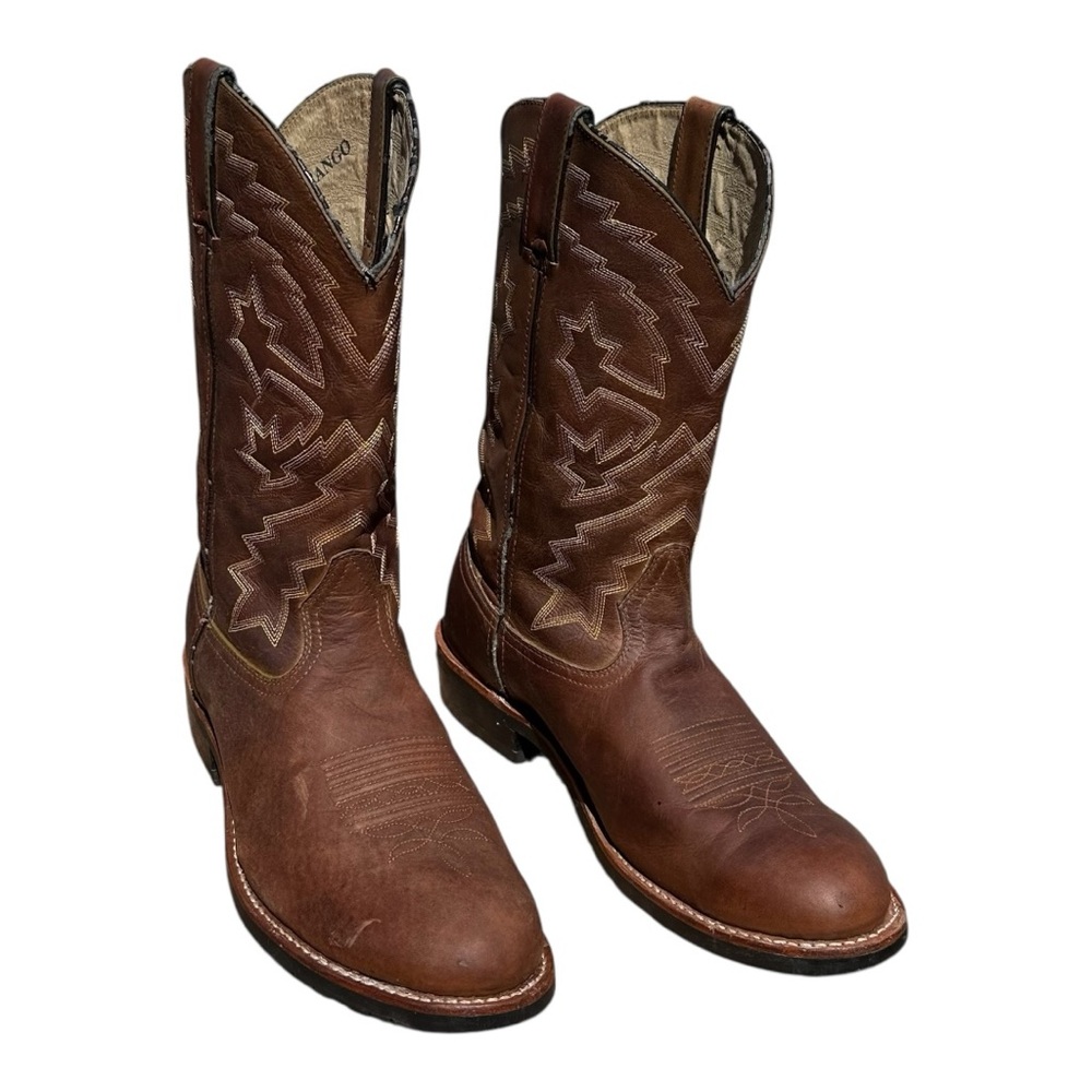 Durango Men’s Brown Western Cowboy Boots Size 11 EE Leather Round Toe - Picture 2 of 14